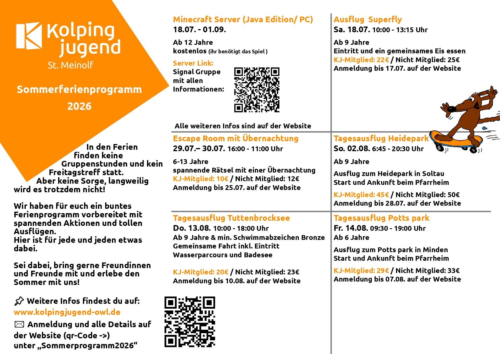 Sommerprogramm Plakat